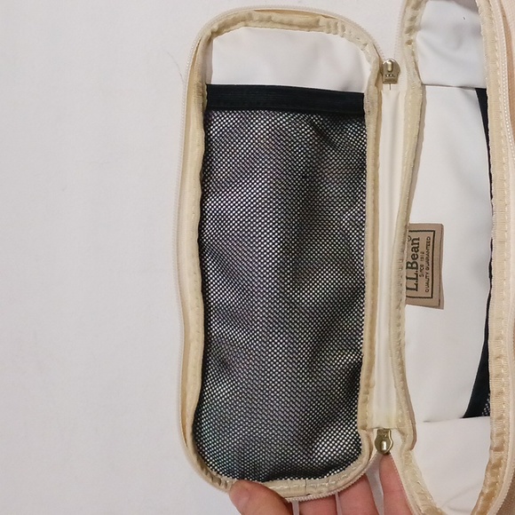 L.L .Bean Insulated Bag cream and green - Picture 6 of 12